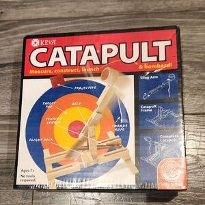 NWT Keva Catapult Kids 7+ Ages No Tools Required.  Finished Sz Over 14" Tall